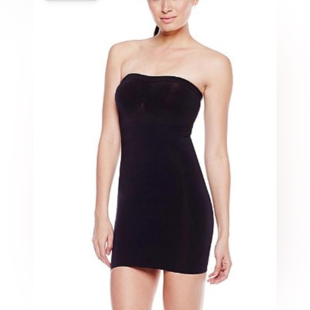 Nearly Nude Firming Strapless Slip |  M/L